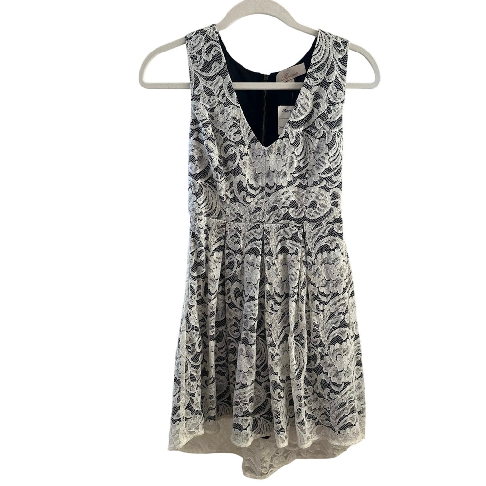 Monteau White Lace Overlay Dress Women's Small NEW Romantic, Soft Girl